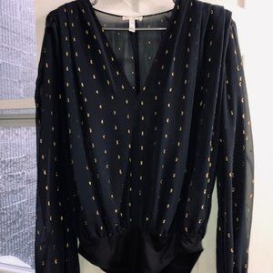 Navy and Gold Bodysuit